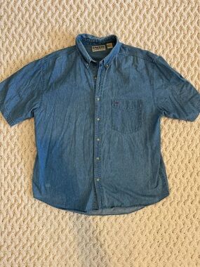 Vintage men’s denim short sleeve top